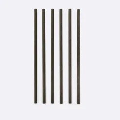 Point-Virgule rietjes 19,5 cm papier zwart 48 stuks