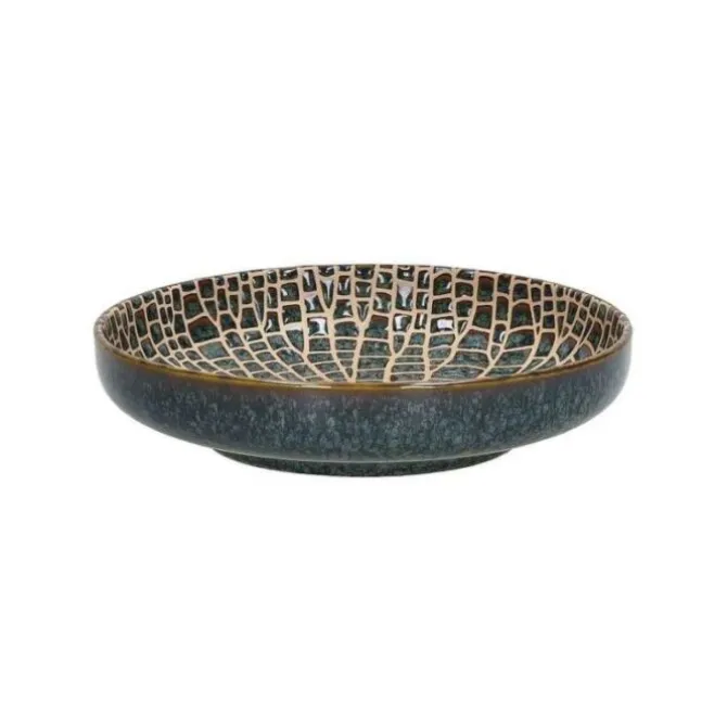 Pomax Lotus diep bord ø 20 cm porselein brons