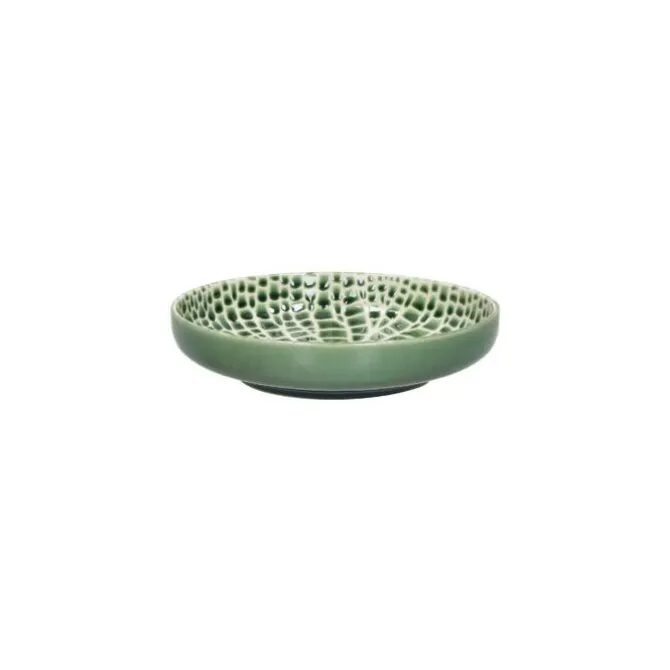 Pomax Lotus diep bord ø 20 cm porselein groen