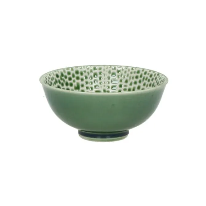Pomax Lotus ontbijtkom ø 12 cm porselein groen