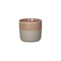 Pomax Spiro beker ø 7 cm aardewerk poederroze