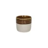 Pomax Spiro beker ø 7 cm aardewerk bruin