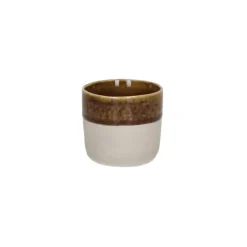 Pomax Spiro beker ø 7 cm aardewerk bruin