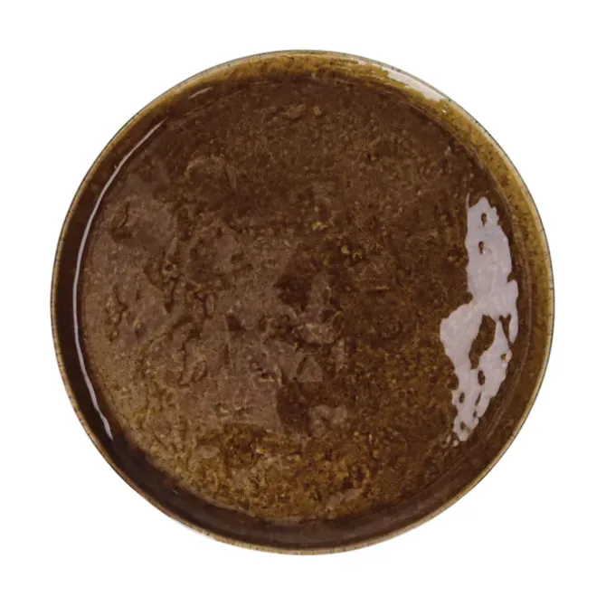 Pomax Spiro dinerbord ø 27 cm aardewerk bruin