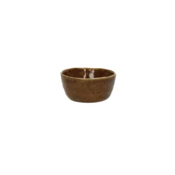 Pomax Spiro kom ø 9 cm aardewerk bruin