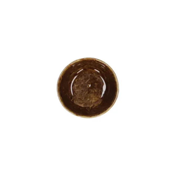 Pomax Spiro kom ø 9 cm aardewerk bruin