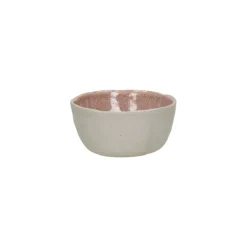 Pomax Spiro kom ø 9 cm aardewerk poederroze