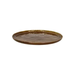 Pomax Spiro ontbijtbord ø 21 cm aardewerk bruin