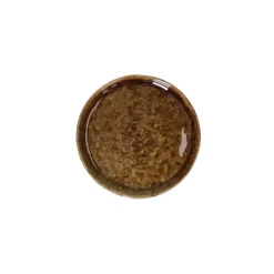 Pomax Spiro sideplate ø 12 cm aardewerk bruin