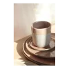 Pomax Spiro theebeker ø 8 cm aardewerk poederroze