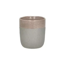 Pomax Spiro theebeker ø 8 cm aardewerk poederroze