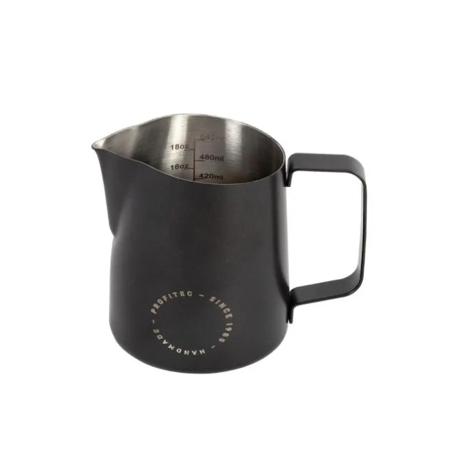Profitec Milk Jug opschuimkan 550 ml rvs mat zwart