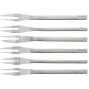 Puresigns One cocktailvorken 12,5 cm rvs mat 6 stuks