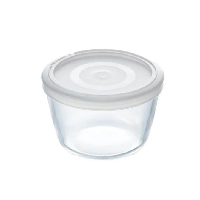 Pyrex Cook & Freeze ronde schaal met deksel 1,1 liter glas