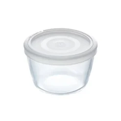 Pyrex Cook & Freeze ronde schaal met deksel 1,6 liter glas