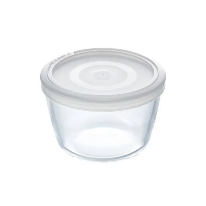 Pyrex Cook & Freeze ronde schaal met deksel 1,6 liter glas