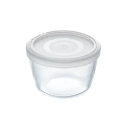 Pyrex Cook & Freeze ronde schaal met deksel 0,6 liter glas