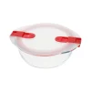 Pyrex Cook & Heat ronde ovenschaal met deksel 1,1 L glas