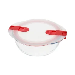 Pyrex Cook & Heat ronde ovenschaal met deksel 1,1 L glas