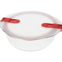 Pyrex Cook & Heat ronde ovenschaal met deksel 2.3 L glas