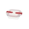 Pyrex Cook & Heat vierkante ovenschaal met deksel 0.35 L glas