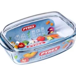 Pyrex ovenschaal met deksel 37 x 22 cm glas