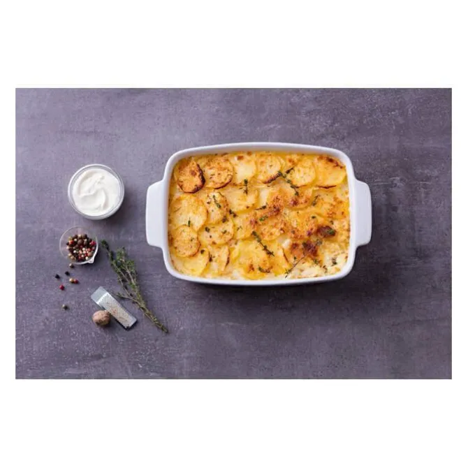 Pyrex ovenschaal 25 x 19 cm aardewerk wit