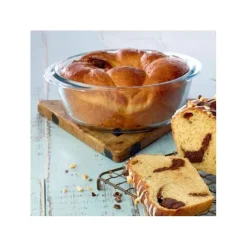 Pyrex ronde ovenschaal met deksel 3 liter glas