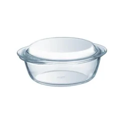 Pyrex ronde ovenschaal met deksel 3 liter glas
