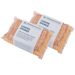 Redecker pannensponsjes 10 x 14 cm koper 2 stuks