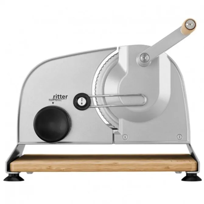 Ritter Piatto 5 handsnijmachine met bamboe plank
