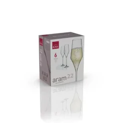 Rona Aram Champagneflûte 220 ml kristalglas 6 stuks