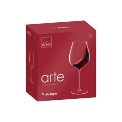 Rona Arte Bordeaux wijnglas 630 ml kristalglas 2 stuks