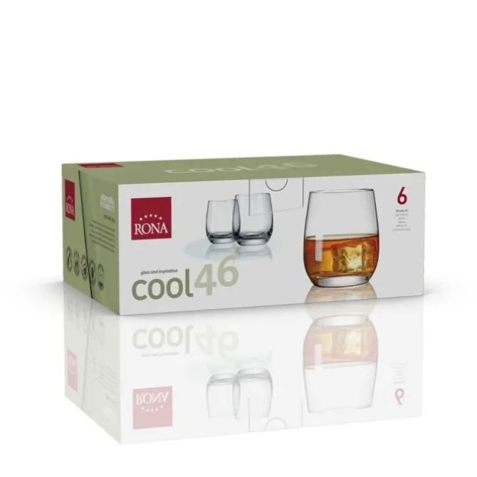 Rona Cool XL whiskyglas 460 ml kristalglas 6 stuks
