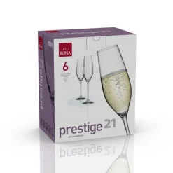 Rona Prestige Champagneflûte 210 ml kristalglas 6 stuks