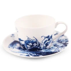 Royal Delft Peacock Symphony theekop + schotel 220 ml aardewerk