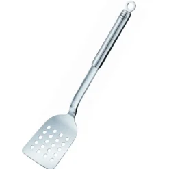 Rösle geperforeerde spatel 34,5 cm rvs