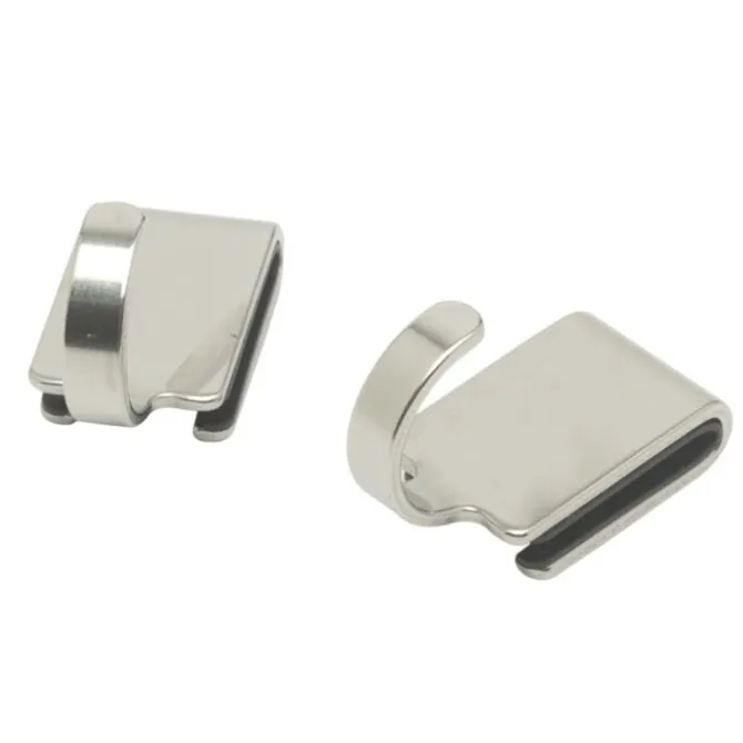 Rösle haak 4 cm rvs mat 2 stuks
