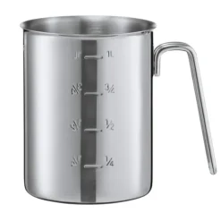 Rösle Hotel maatbeker ø 12 cm 1 liter rvs