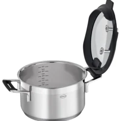 Rösle Silence Pro hoge kookpan met glasdeksel ø 20 cm rvs