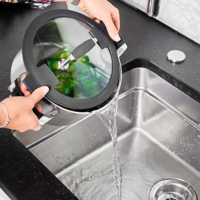 Rösle Silence Pro kookpan met glasdeksel ø 24 cm rvs