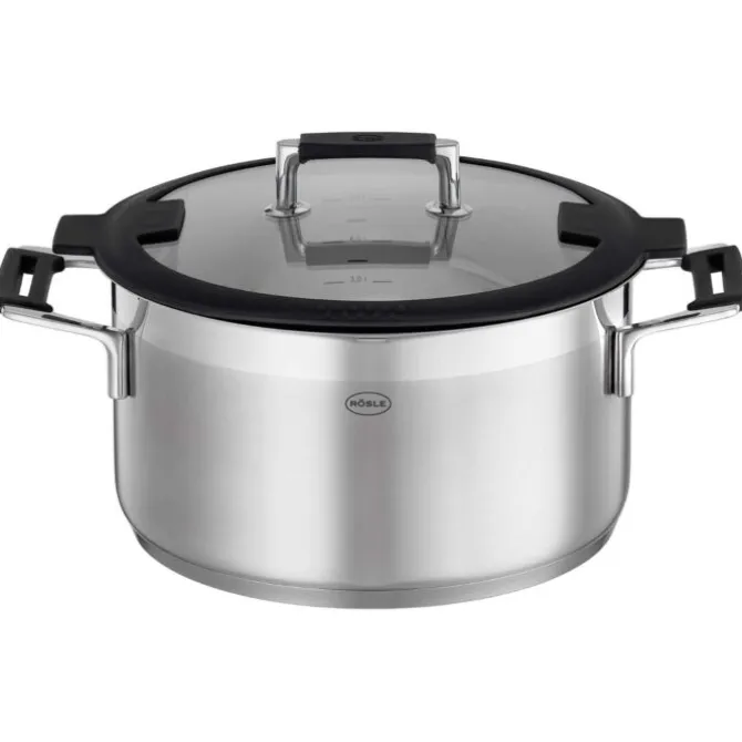 Rösle Silence Pro kookpan met glasdeksel ø 24 cm rvs
