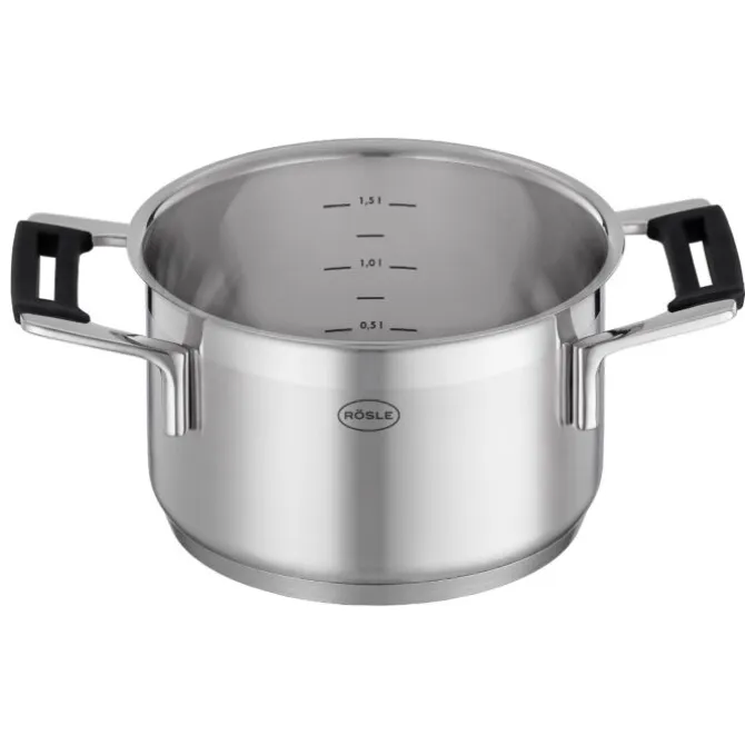 Rösle Silence Pro kookpan met glasdeksel ø 16 cm rvs