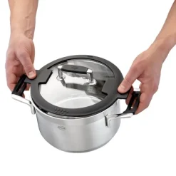 Rösle Silence Pro kookpan met glasdeksel ø 16 cm rvs