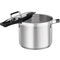 Rösle Silence Pro soeppan met glasdeksel ø 24 cm rvs