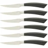 Saladini steakmes 10 cm buffelhoorn 6 stuks