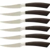 Saladini steakmes 10 cm wengéhout 6 stuks