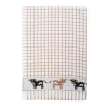Samuel Lamont Poli-dri theedoek jacquard Brown / Cow