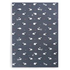 Samuel Lamont theedoek Fluffy Flock Grey