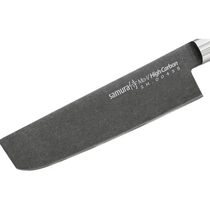 Samura MO-V Stonewash Nakiri 16,7 cm AUS-8 staal